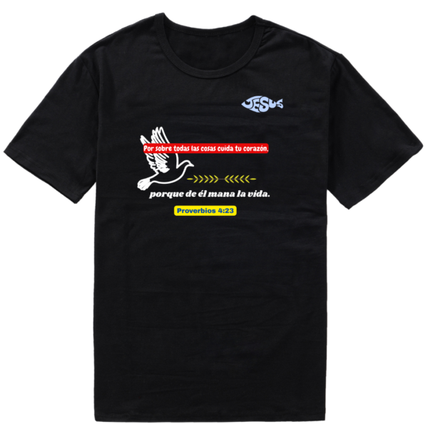 Suéter o T-Shirt de Mensajes Bíblicos Proverbios 4:23