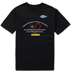 Suéter o T-Shirt de Mensajes Bíblicos Salmo 73:26