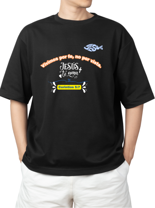 Suéter o T-Shirt de Mensajes Bíblicos Corintios 5:7