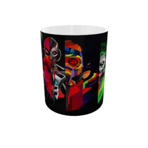 taza de marvel y dc